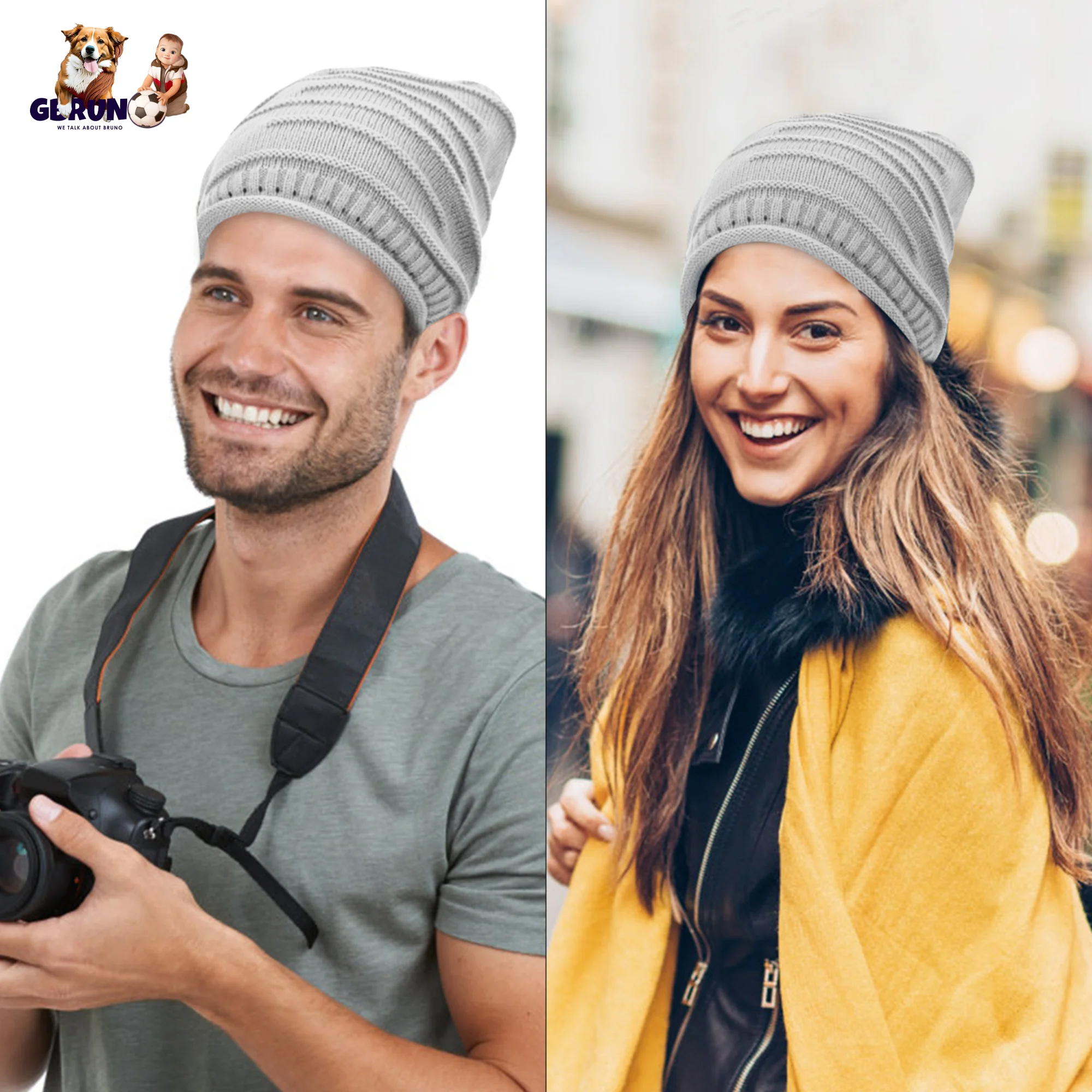 GBruno Unisex Knit Beanie Hat - Image 4