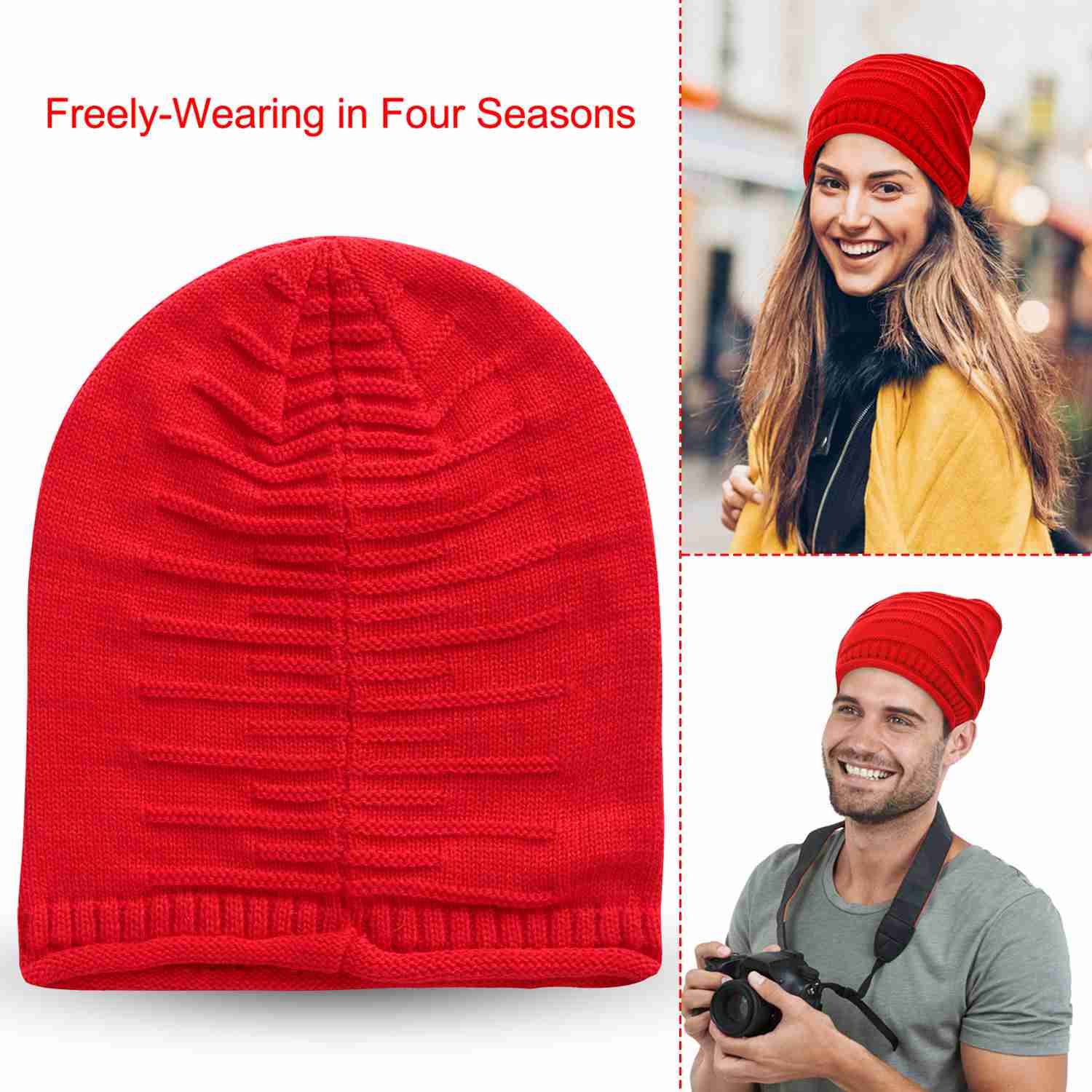 GBruno Unisex Knit Beanie Hat - Image 2