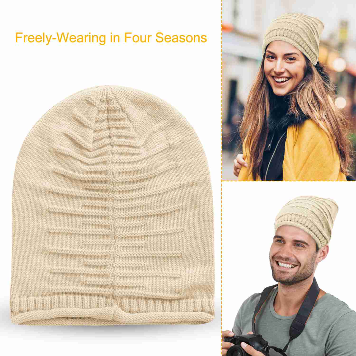 GBruno Unisex Knit Beanie Hat - Image 2