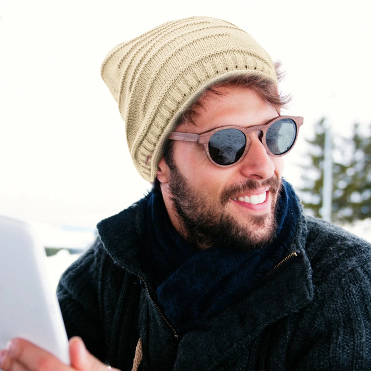 GBruno Unisex Knit Beanie Hat - Image 4