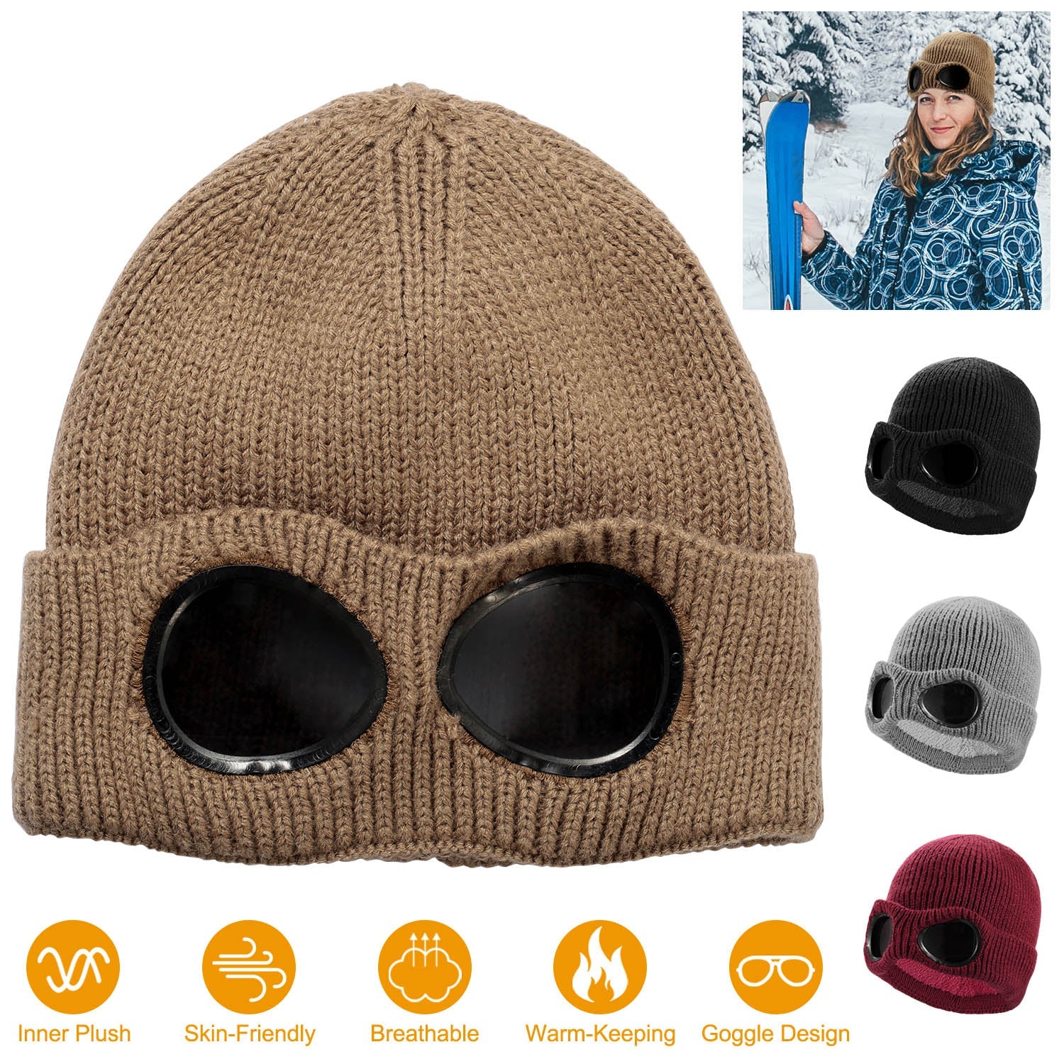 GBruno Unisex Knit Beanie Hat - Image 5