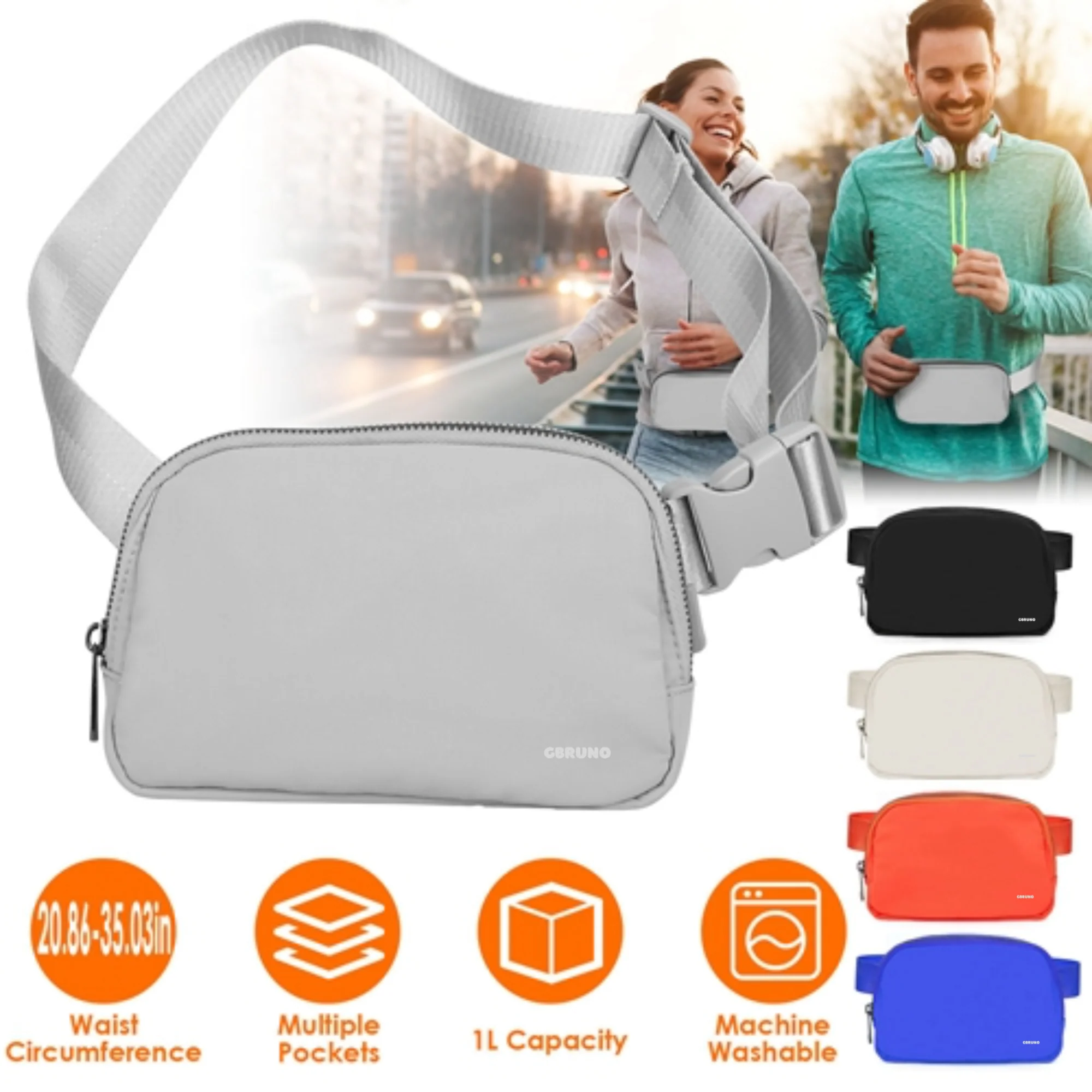 GBruno Unisex Waist Pouch Belt Bag - Image 3