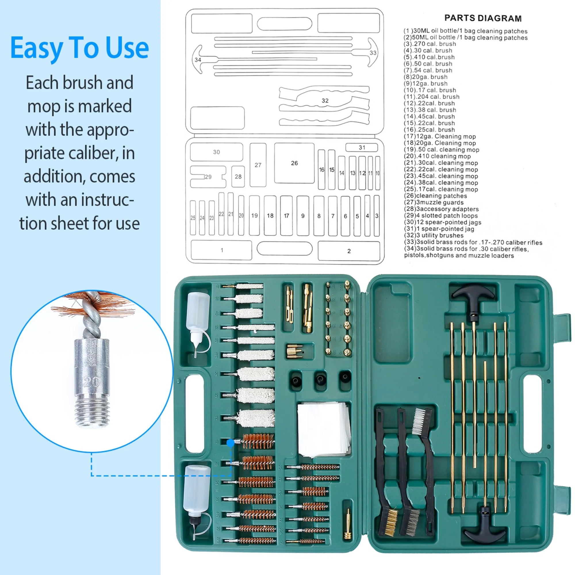 GBruno Universal Gun Cleaning Kit - Image 3