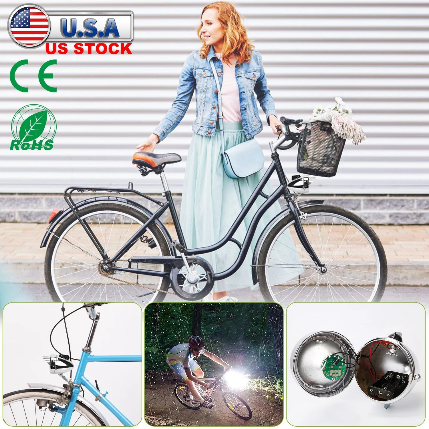GBruno Vintage Bicycle Front Headlight - Image 5