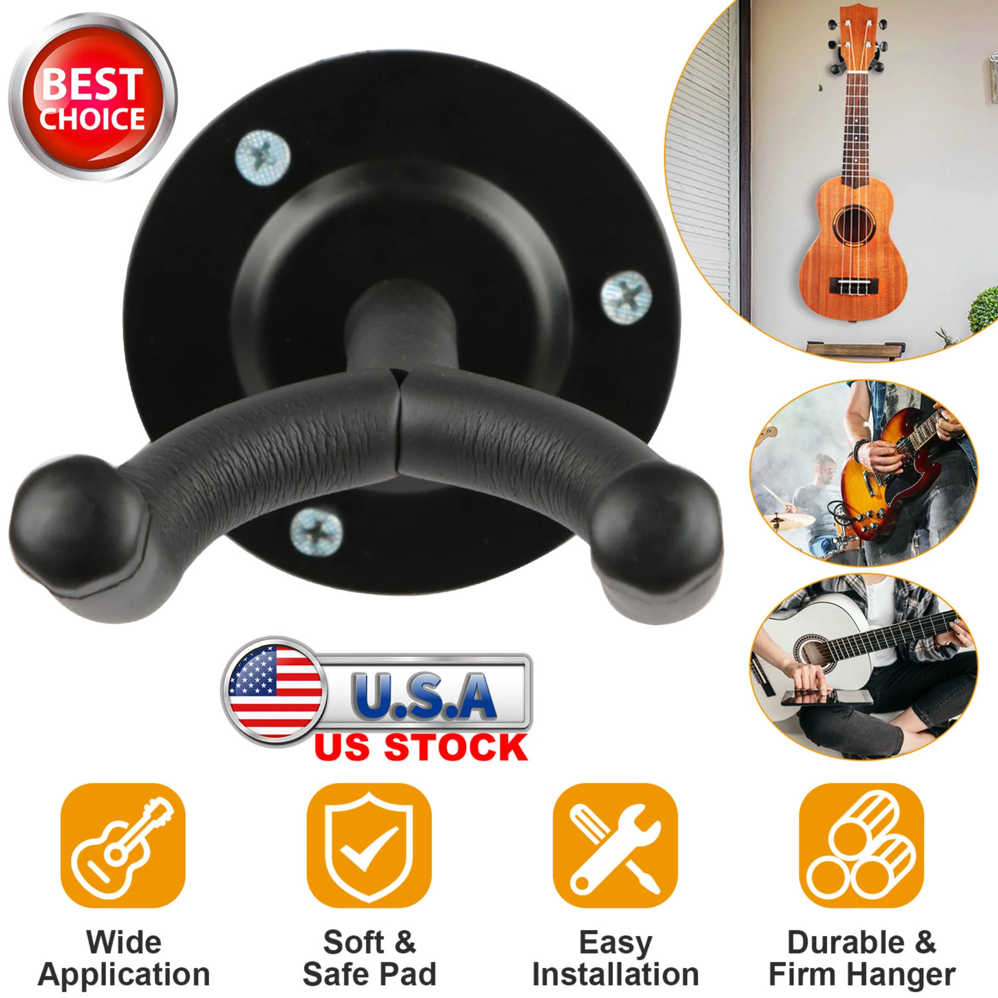 GBruno Wall Mount Guitar Hanger - Image 5