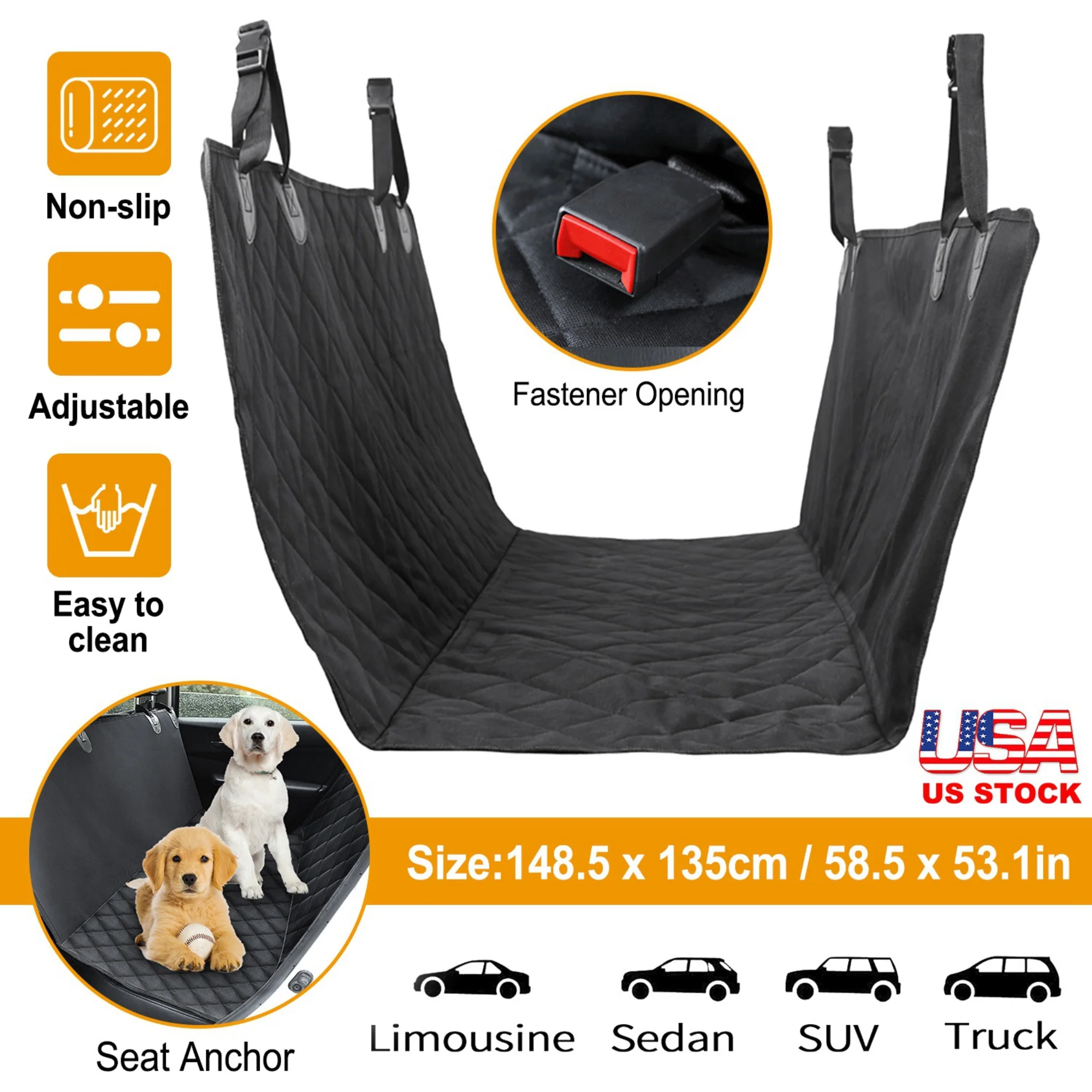 GBruno Waterproof Dog Car Seat Cover - Image 4