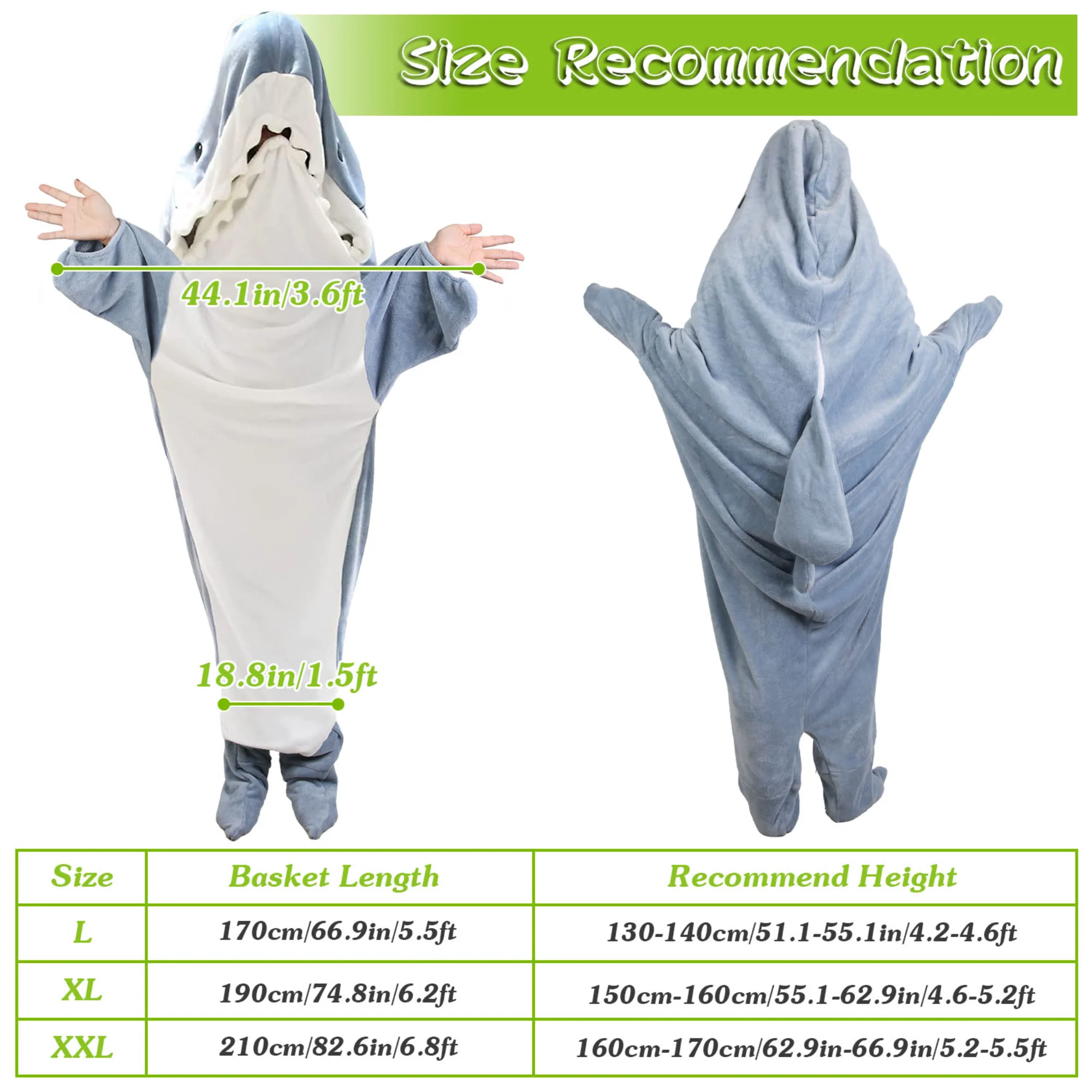 GBruno Wearable Shark Sleeping Bag - Image 6