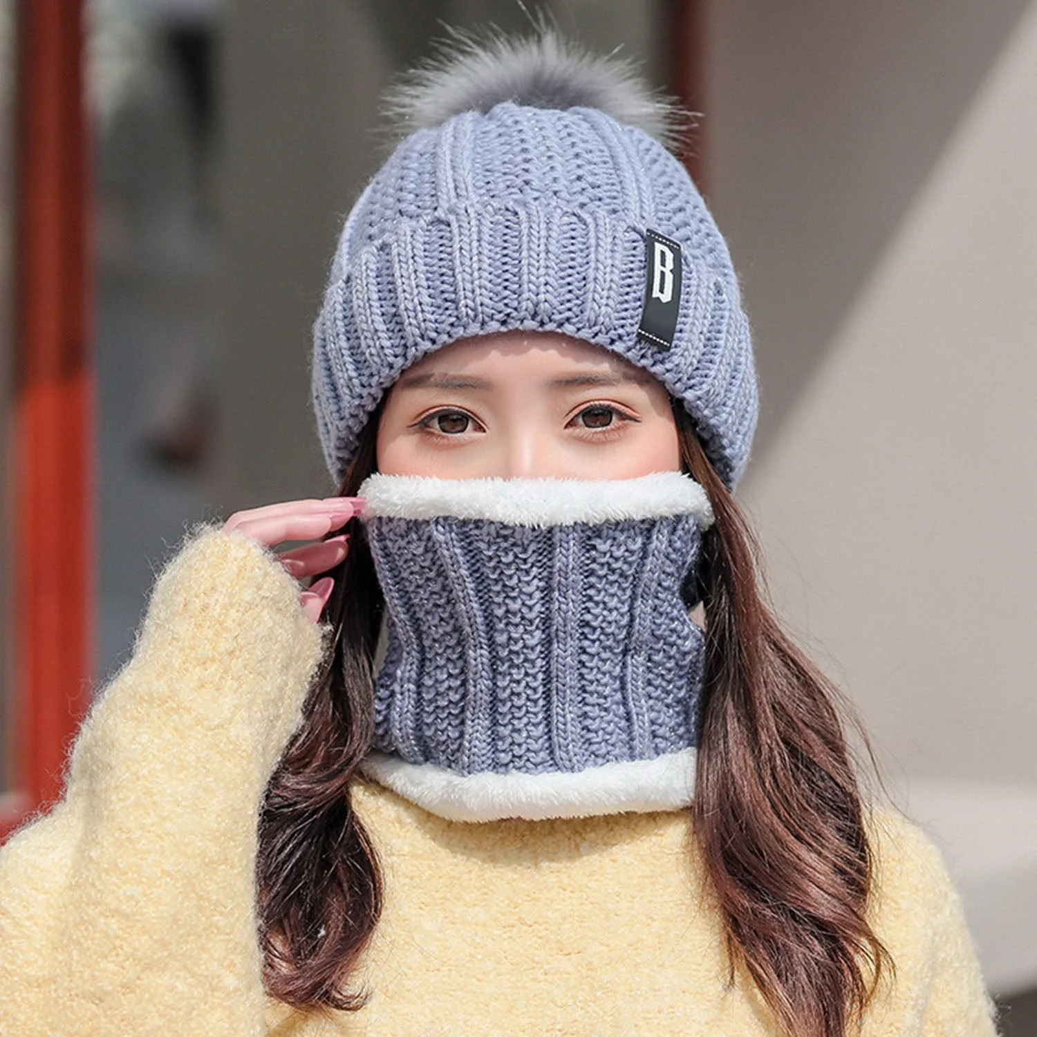 GBruno Winter Beanie Hat Scarf - Image 2