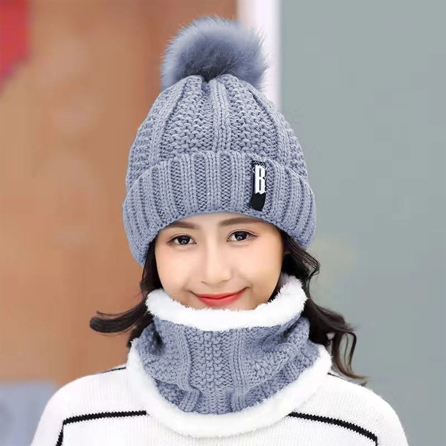 GBruno Winter Beanie Hat Scarf - Image 3