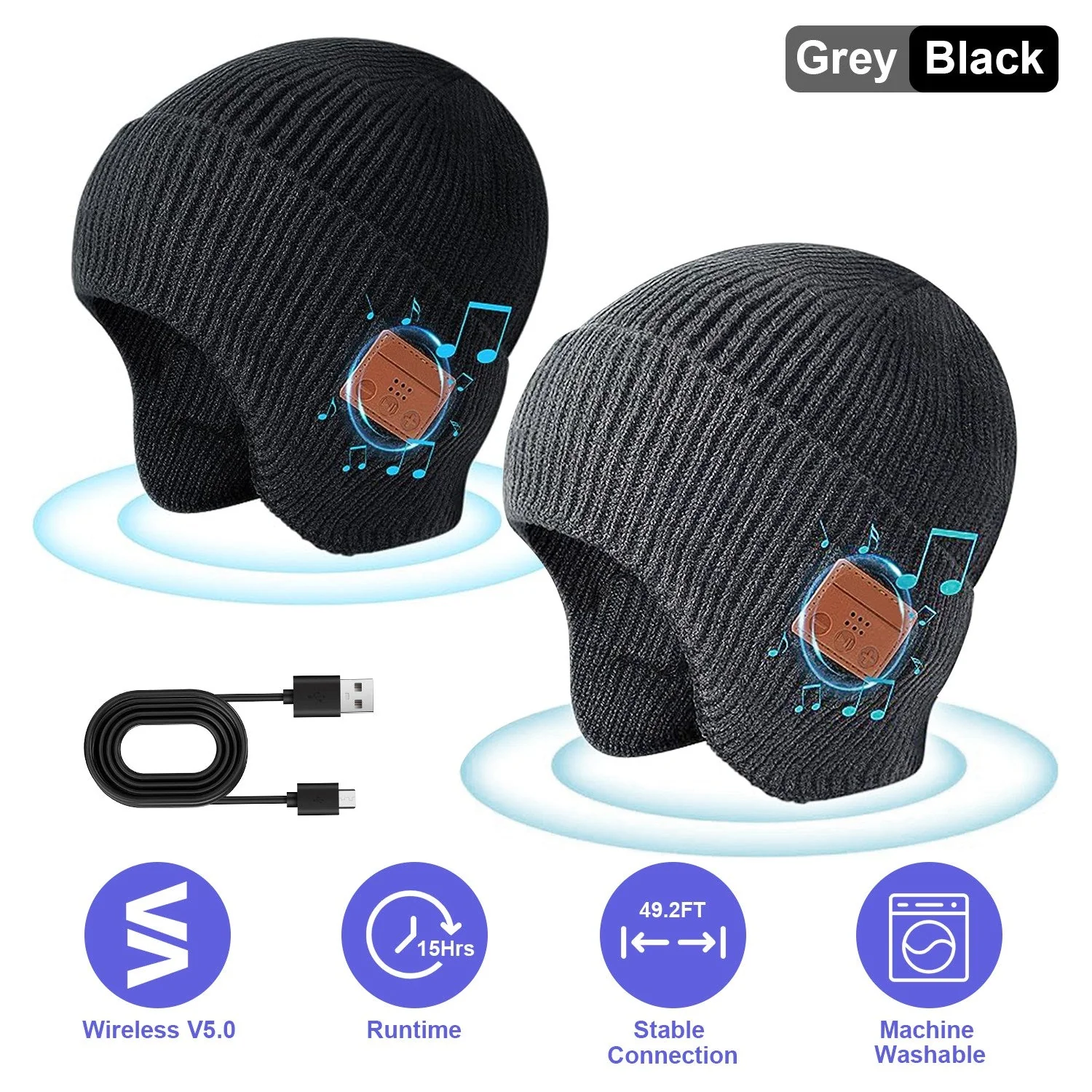 GBruno Wireless V5.0 Beanie Hat - Image 4