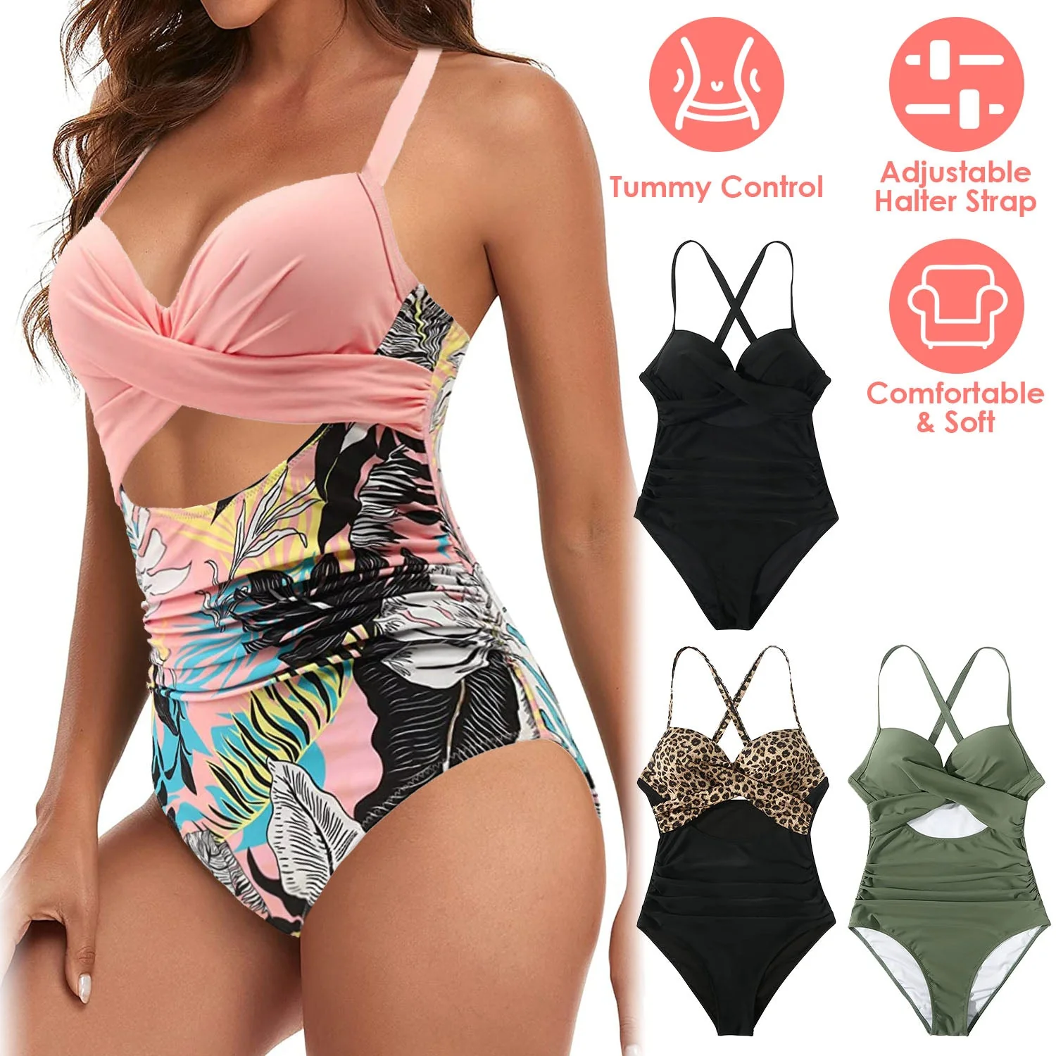 GBruno Women’s One Piece Swimsuit - Image 2