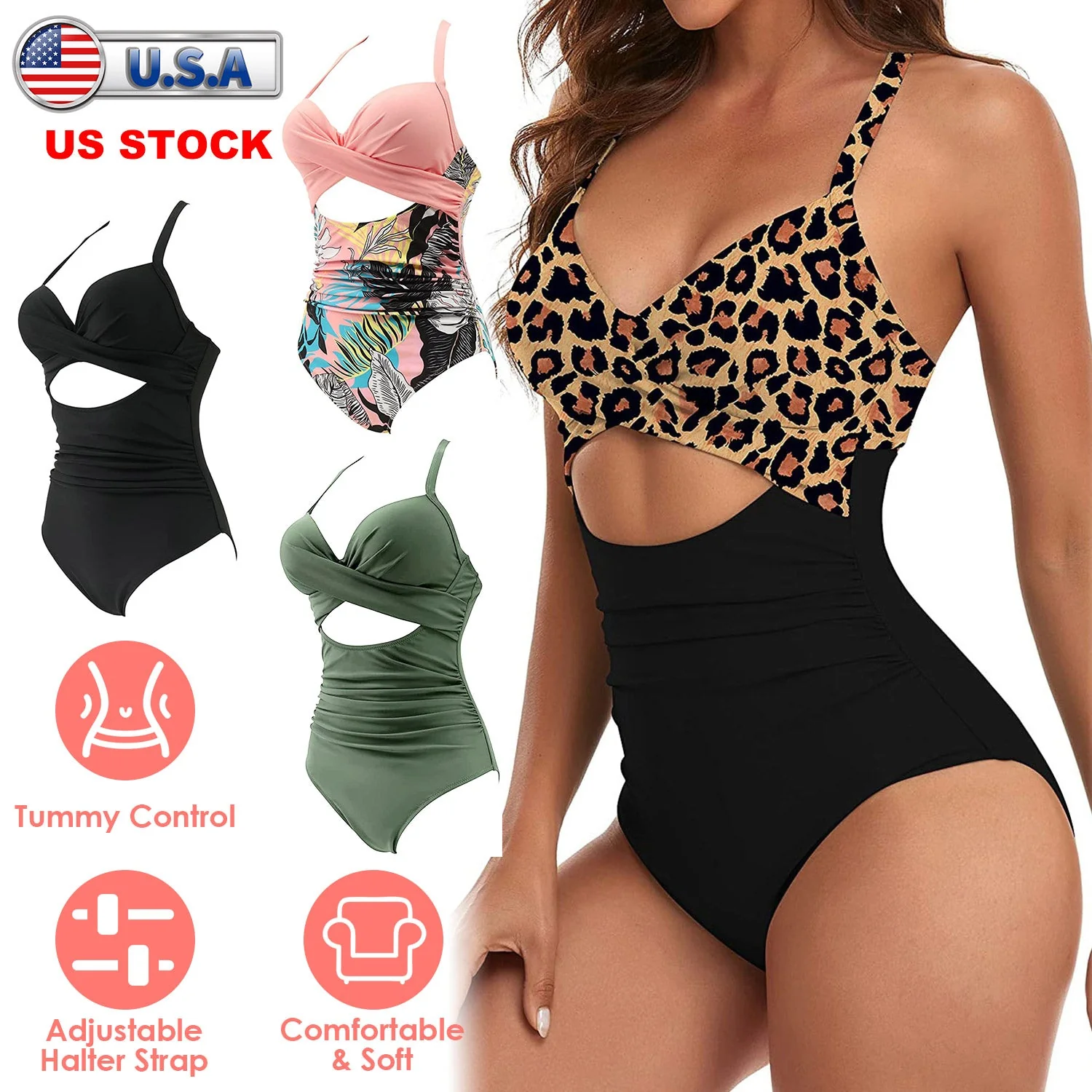 GBruno Women’s One Piece Swimsuit - Image 4