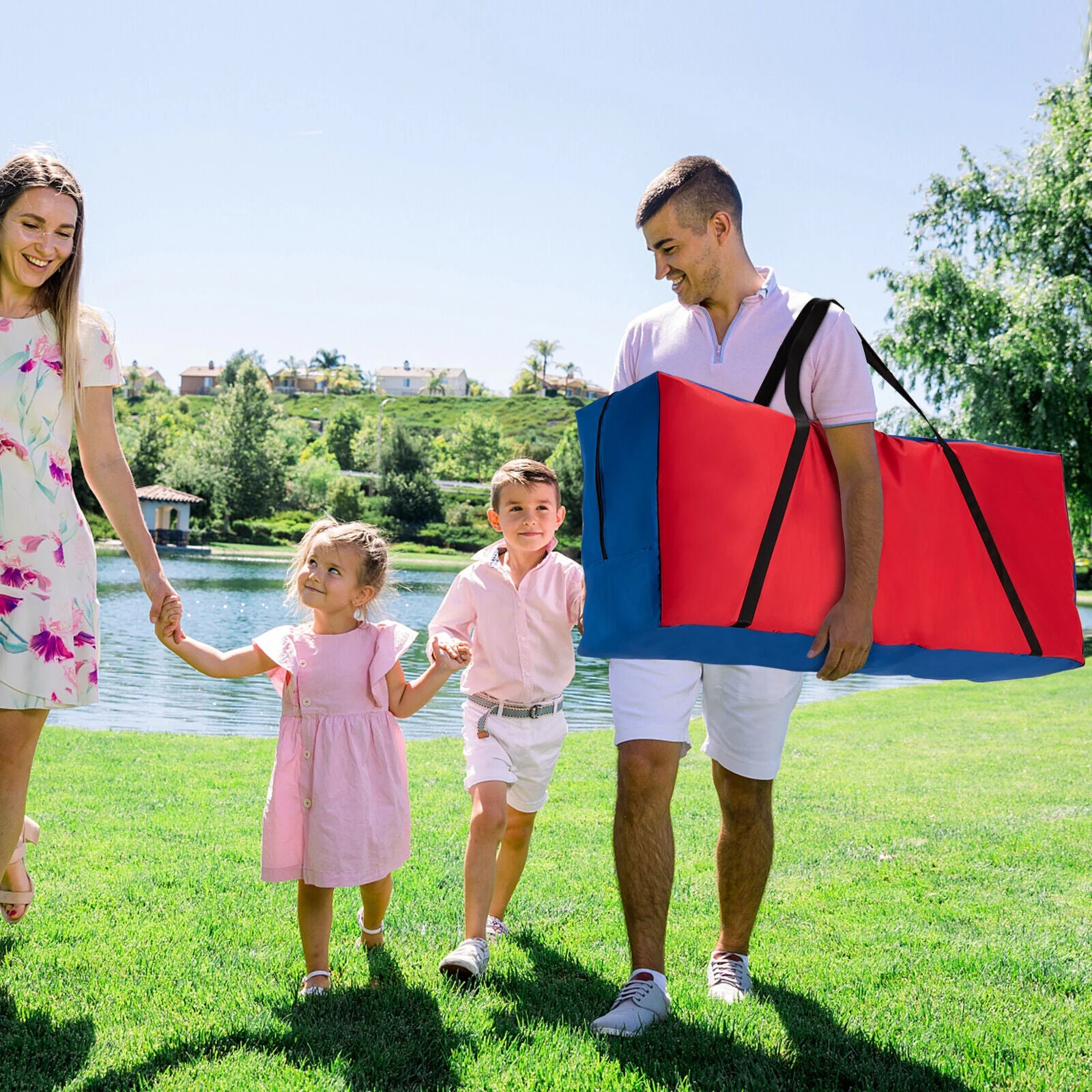 Giant Carry Storage Bag for 4 in a Row Game with Durable Zipper - Image 2