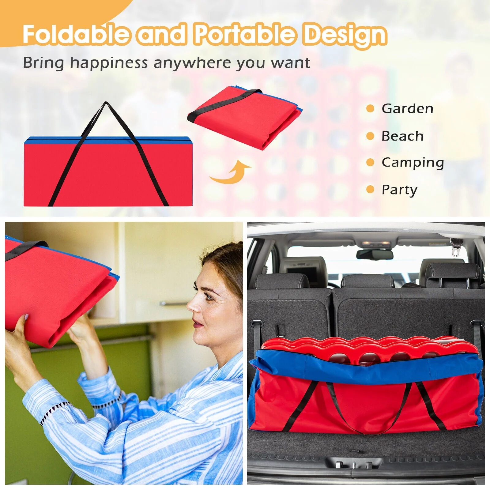 Giant Carry Storage Bag for 4 in a Row Game with Durable Zipper - Image 7