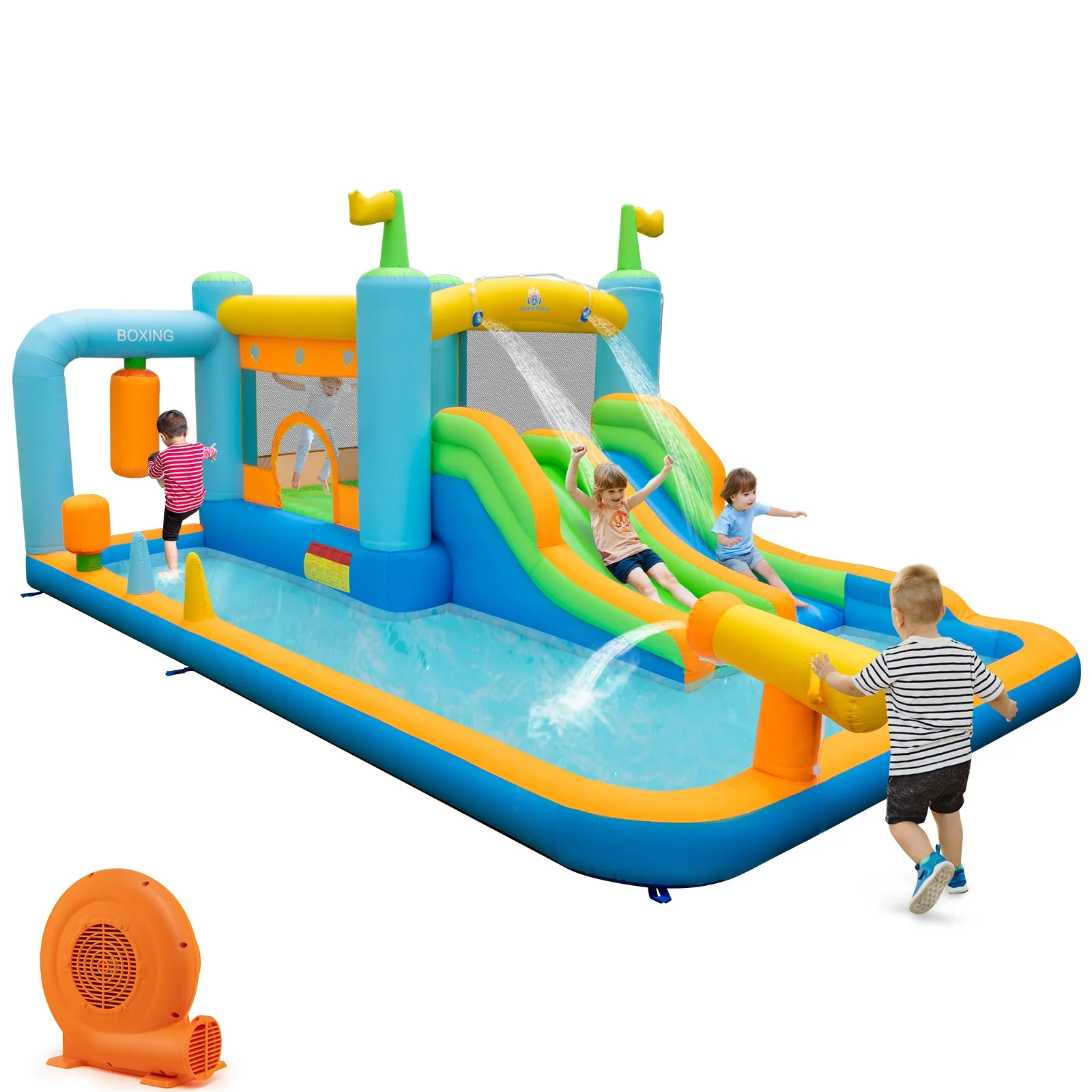 Giant Inflatable Water Slide for Kids Aged 3-10 Years (with 680W Blower) - Image 5