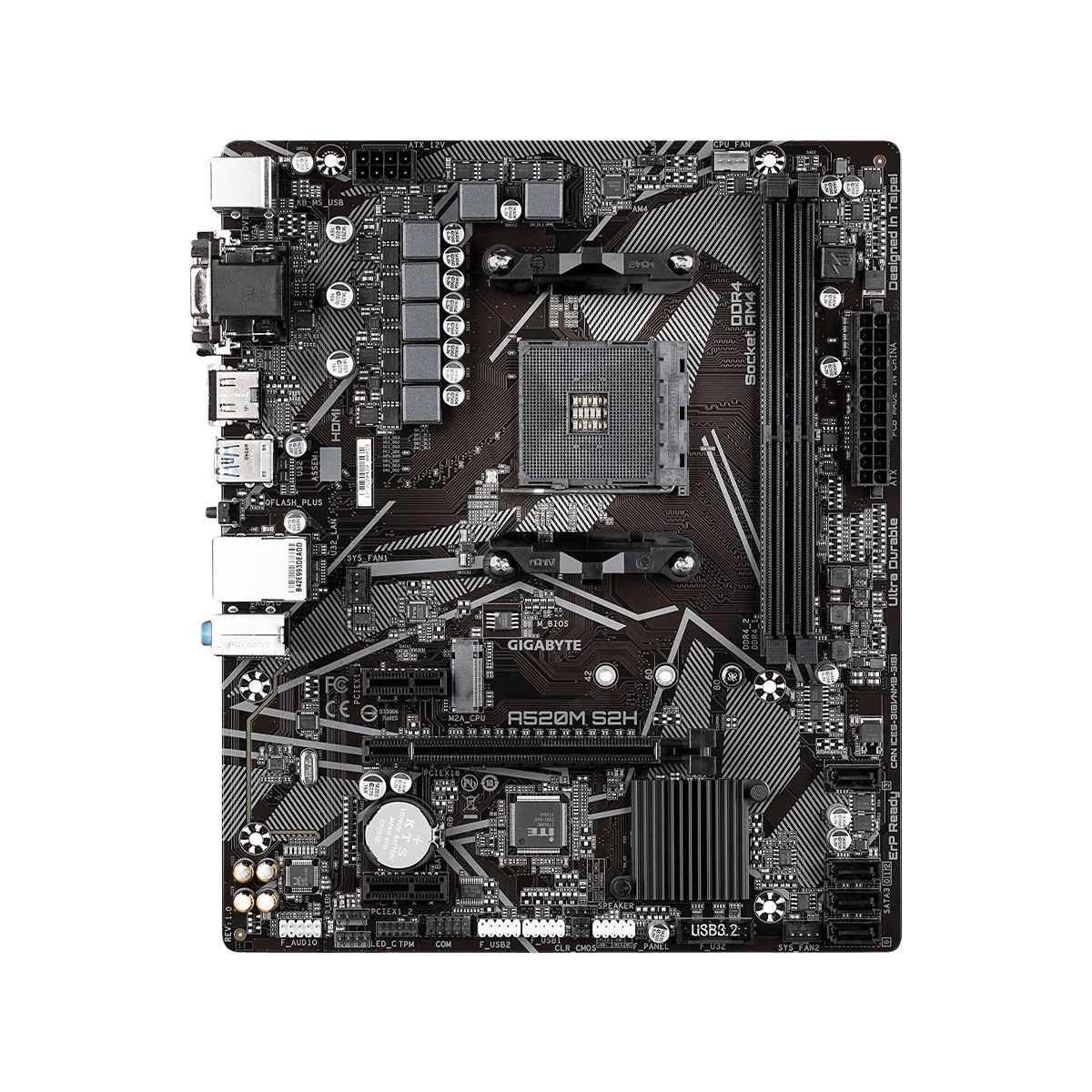 Gigabyte A520M S2H AM4 MicroATX Motherboard - Image 3