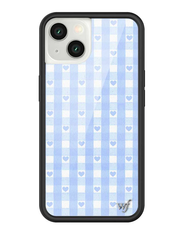 Gingham Hearts | Blue iPhone Case - Image 29