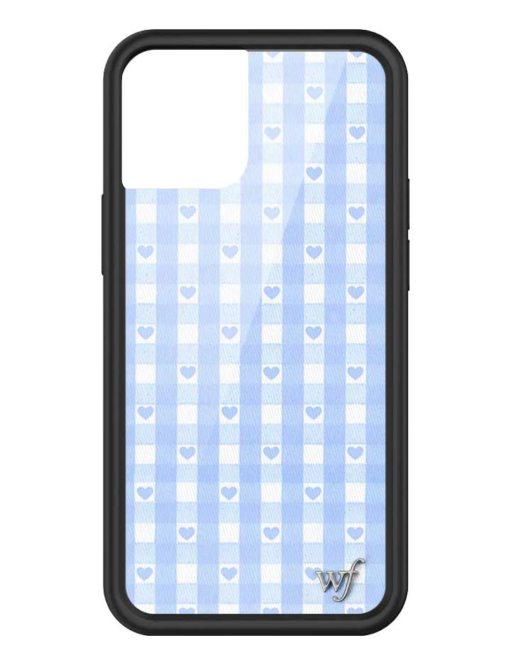 Gingham Hearts | Blue iPhone Case - Image 31