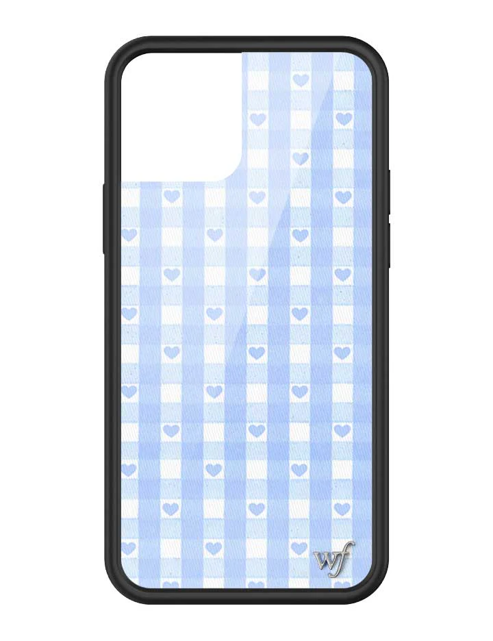Gingham Hearts | Blue iPhone Case - Image 35