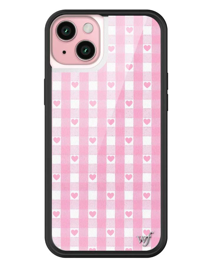 Gingham Hearts | Pink iPhone Case - Image 11