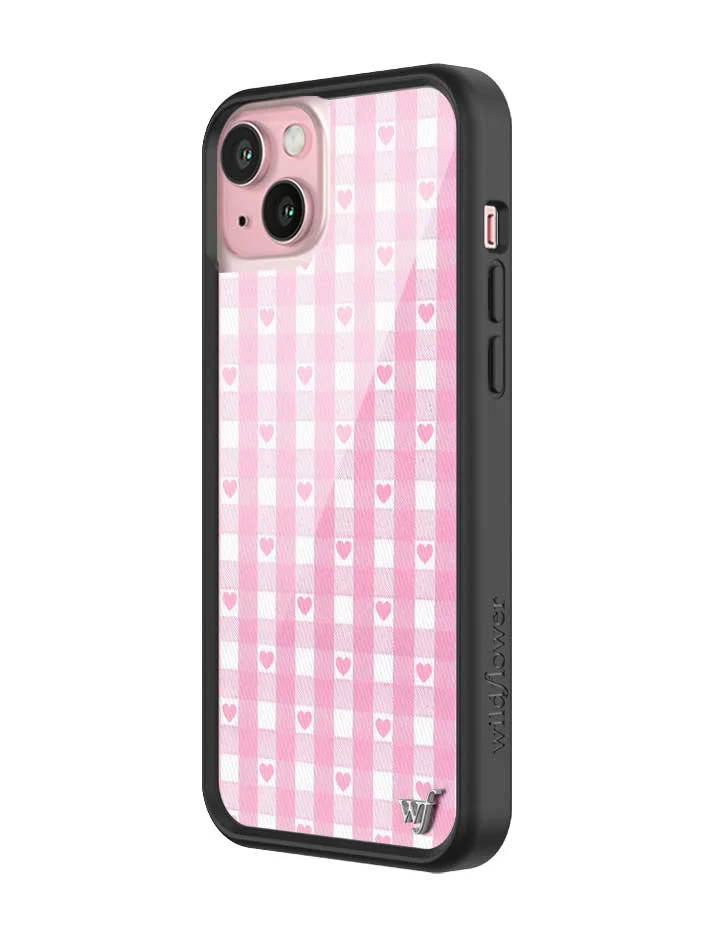 Gingham Hearts | Pink iPhone Case - Image 12