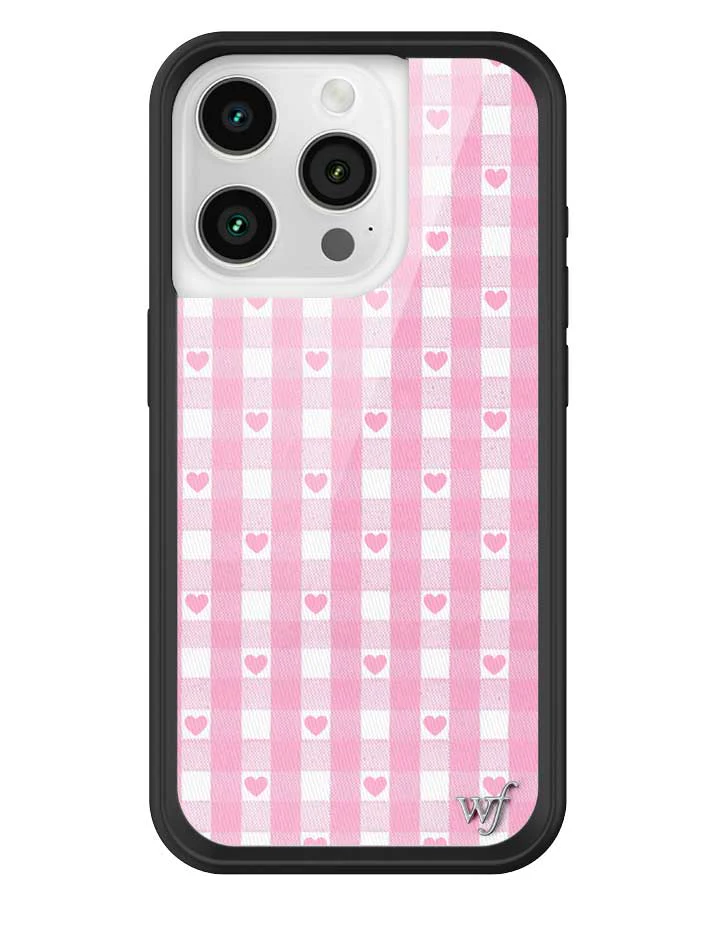 Gingham Hearts | Pink iPhone Case - Image 13
