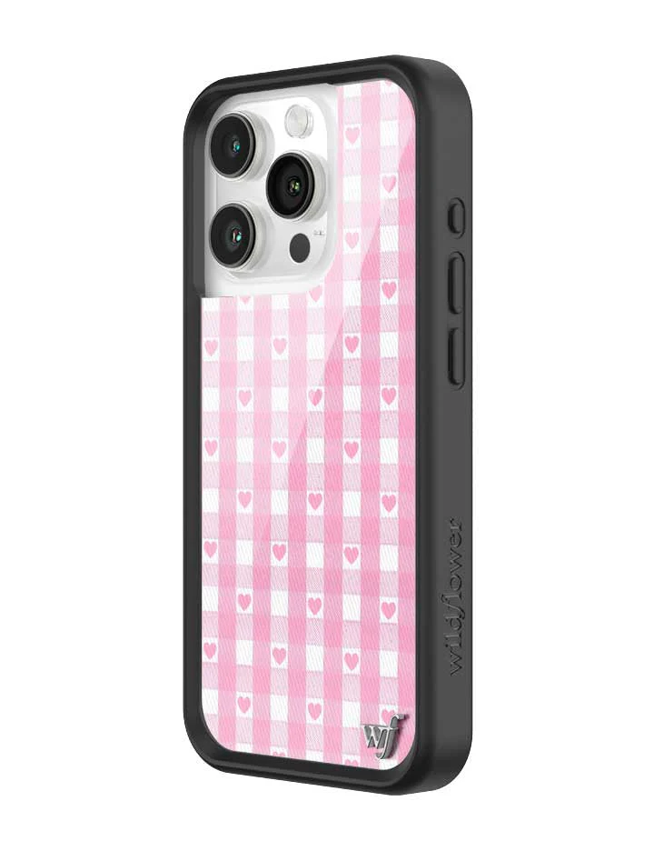 Gingham Hearts | Pink iPhone Case - Image 14