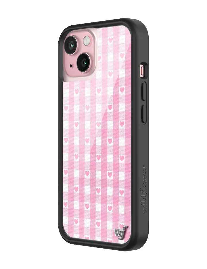 Gingham Hearts | Pink iPhone Case - Image 16