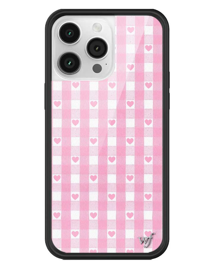 Gingham Hearts | Pink iPhone Case - Image 17