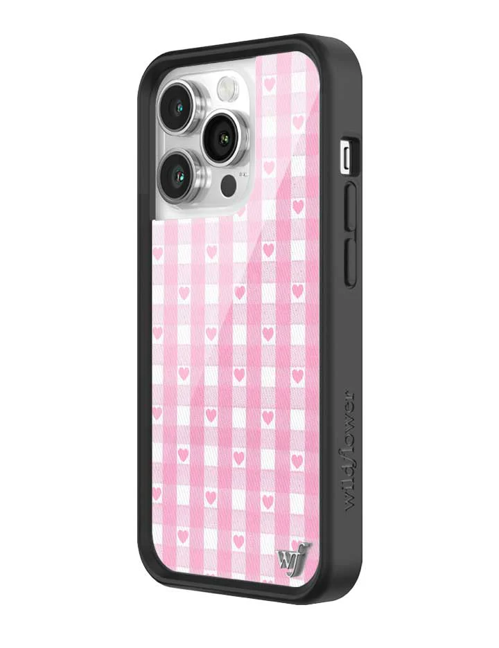 Gingham Hearts | Pink iPhone Case - Image 22