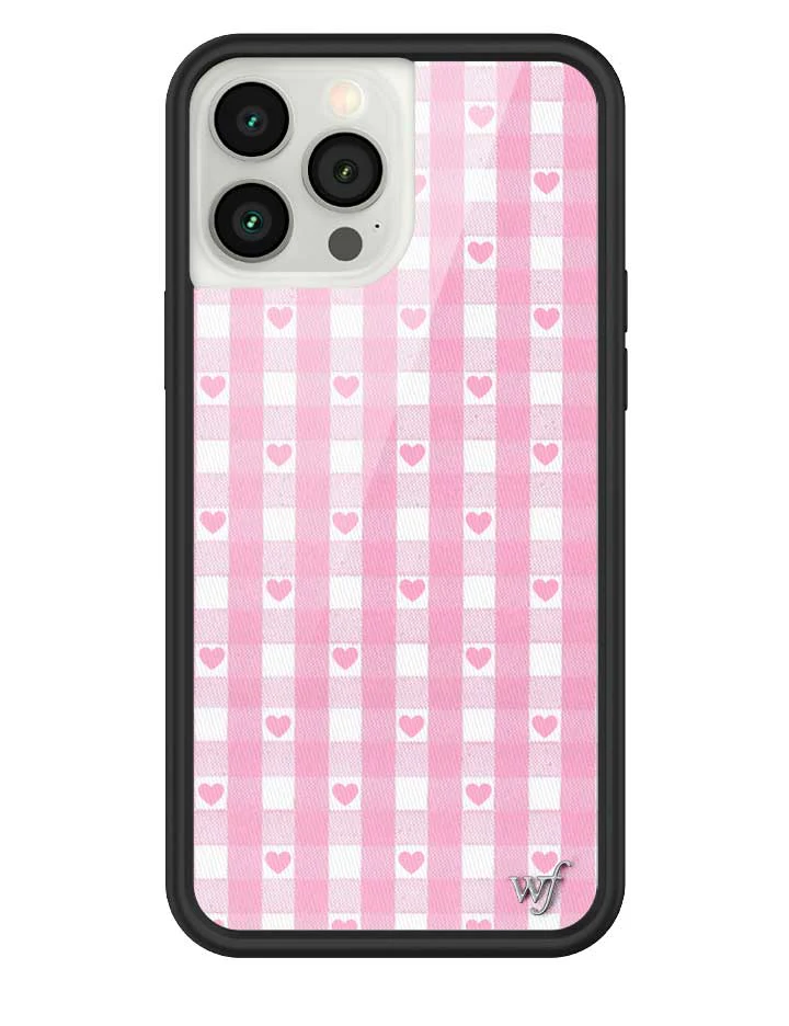 Gingham Hearts | Pink iPhone Case - Image 25