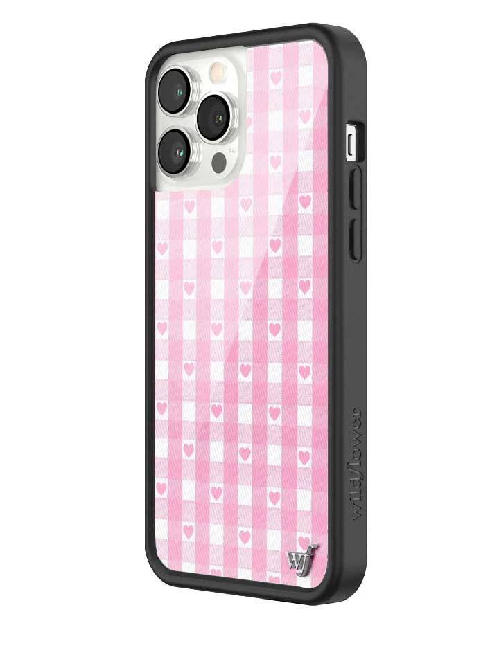 Gingham Hearts | Pink iPhone Case - Image 26