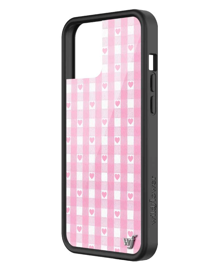 Gingham Hearts | Pink iPhone Case - Image 34