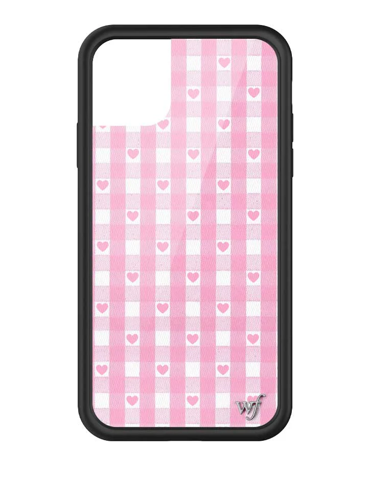 Gingham Hearts | Pink iPhone Case - Image 37