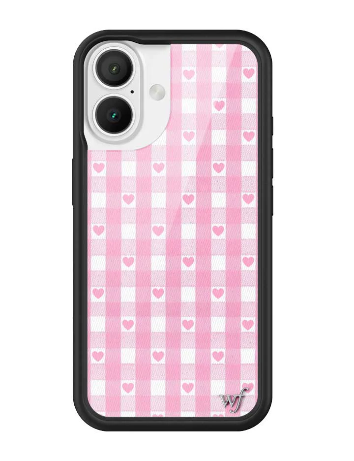 Gingham Hearts | Pink iPhone Case - Image 7