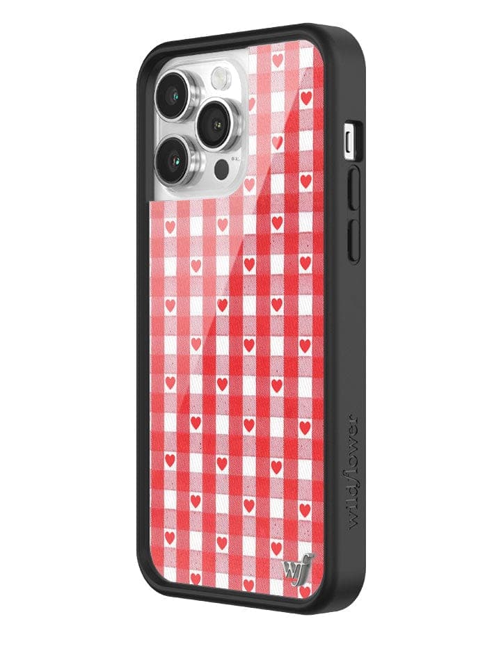Gingham Hearts | Red iPhone Case - Image 10