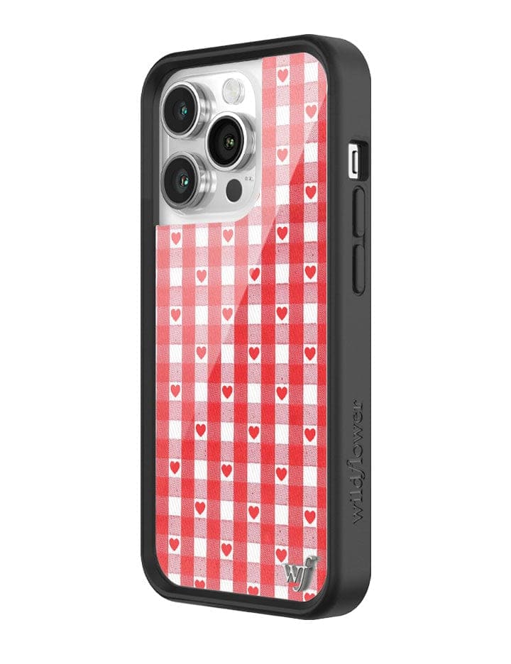 Gingham Hearts | Red iPhone Case - Image 14