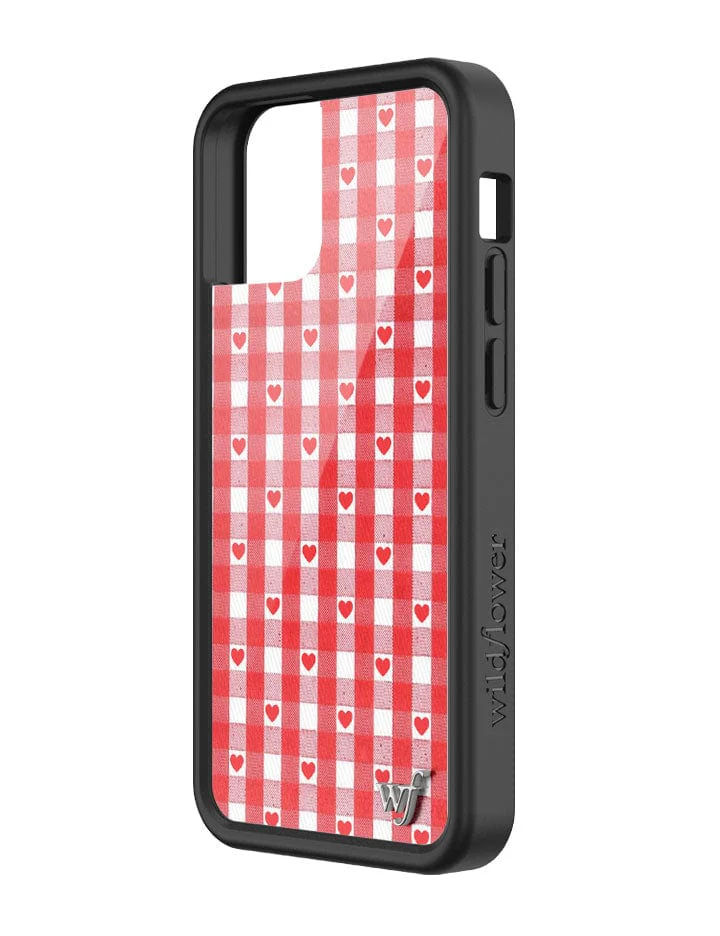 Gingham Hearts | Red iPhone Case - Image 24