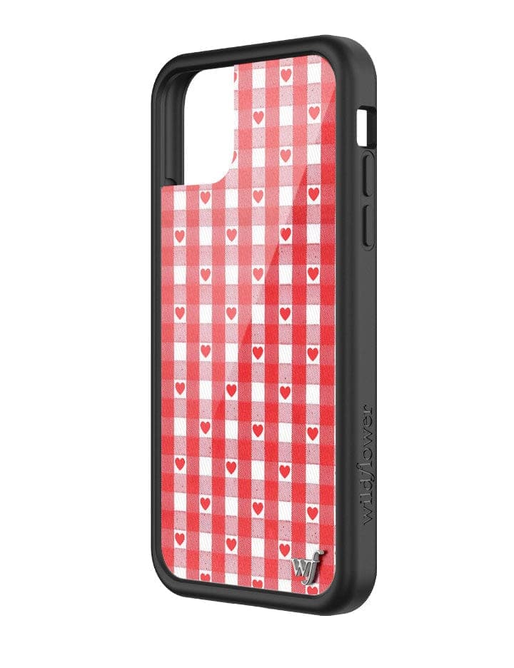 Gingham Hearts | Red iPhone Case - Image 32
