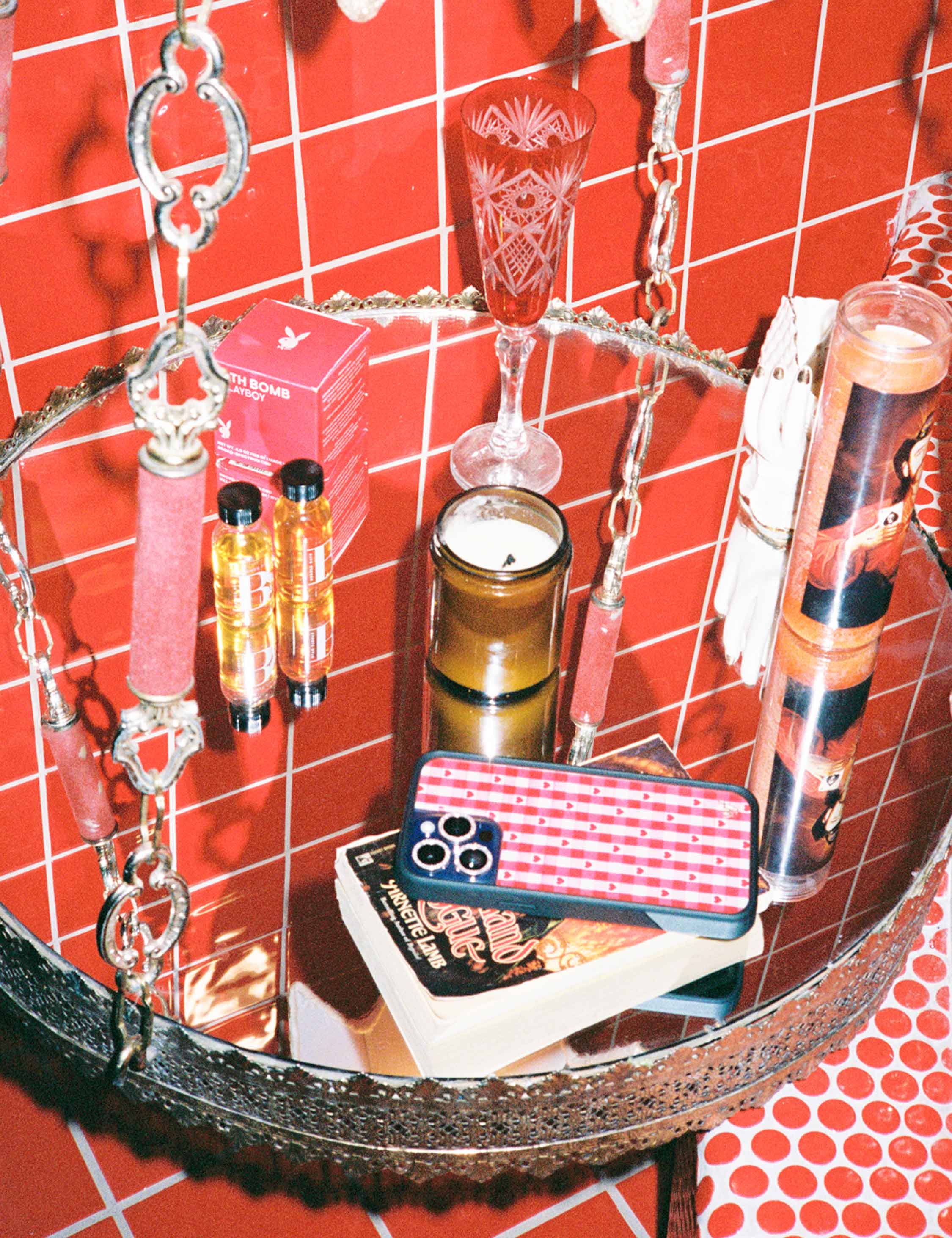 Gingham Hearts | Red iPhone Case - Image 34