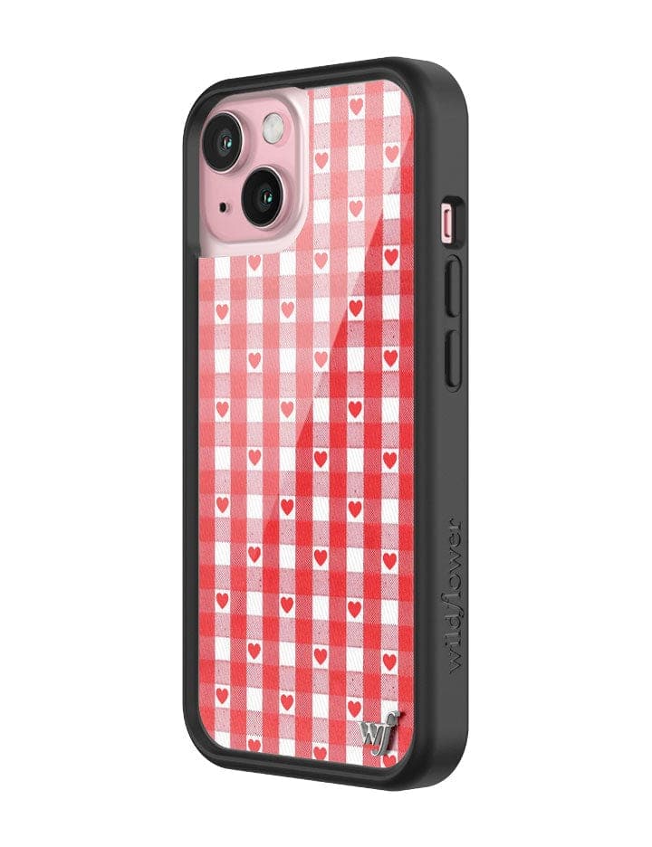 Gingham Hearts | Red iPhone Case - Image 8
