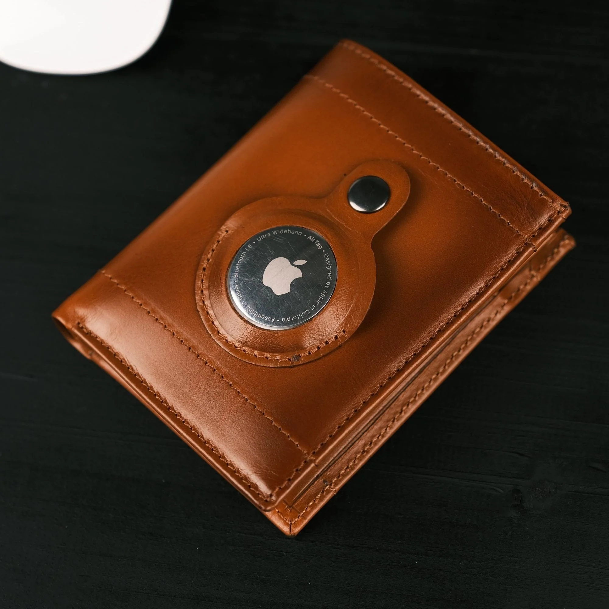 Glendo Apple AirTag Slot Leather Wallet, Handcrafted, Unisex - Image 11