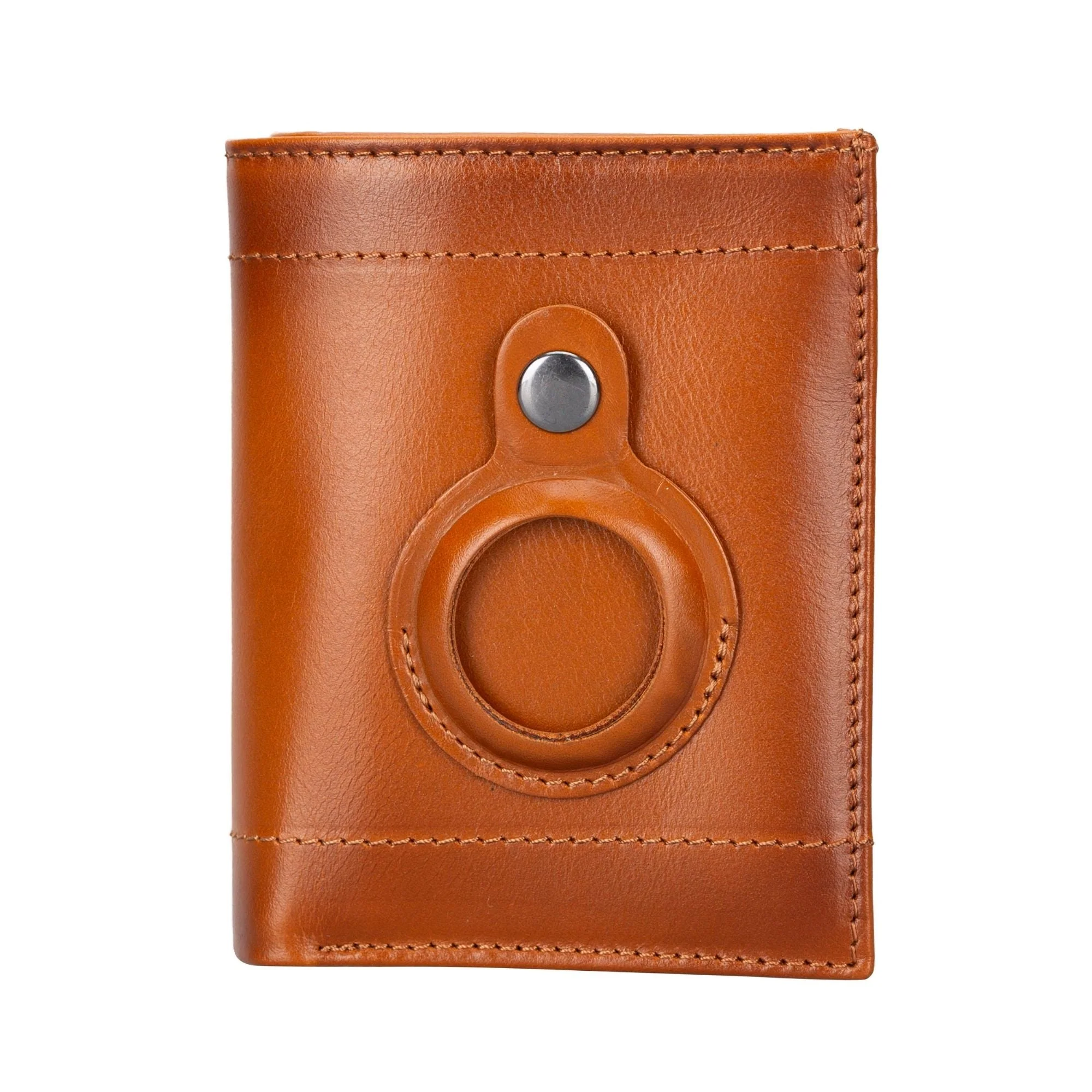 Glendo Apple AirTag Slot Leather Wallet, Handcrafted, Unisex - Image 13
