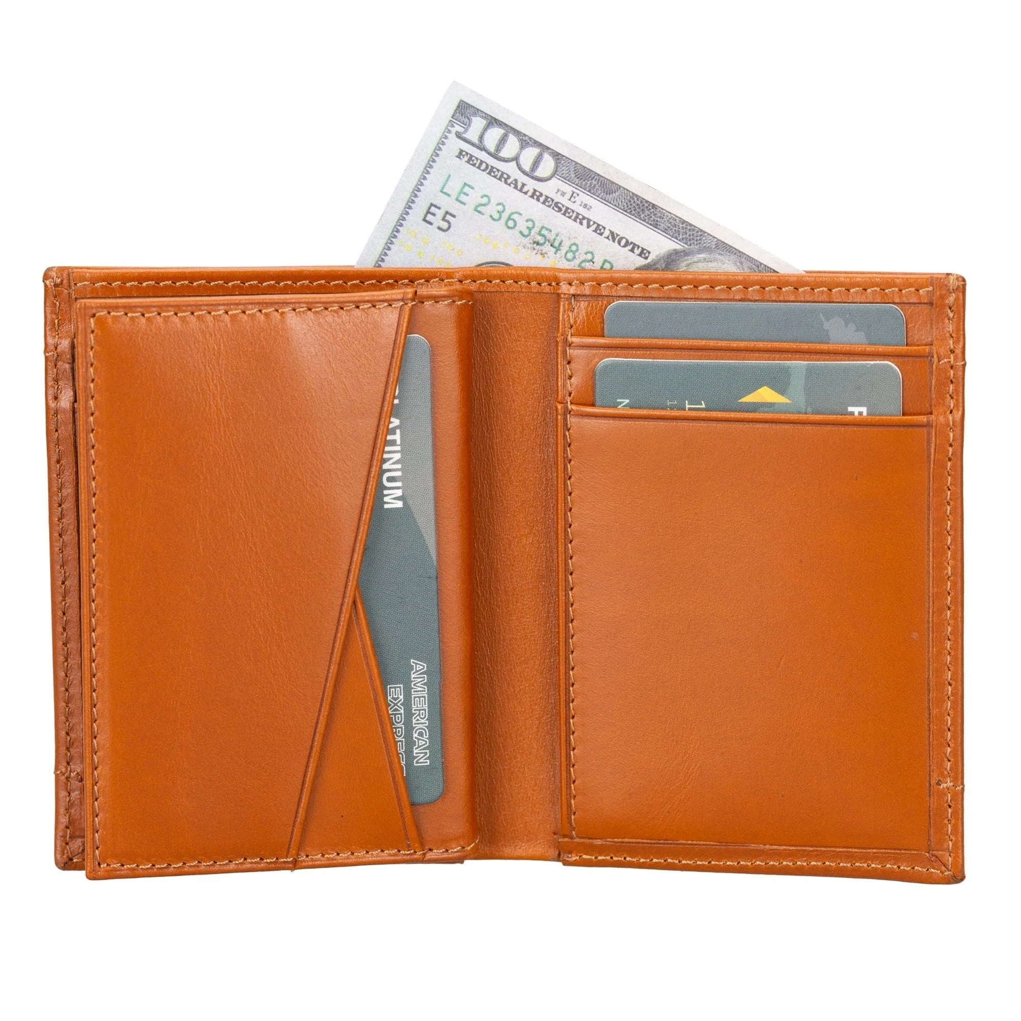 Glendo Apple AirTag Slot Leather Wallet, Handcrafted, Unisex - Image 15