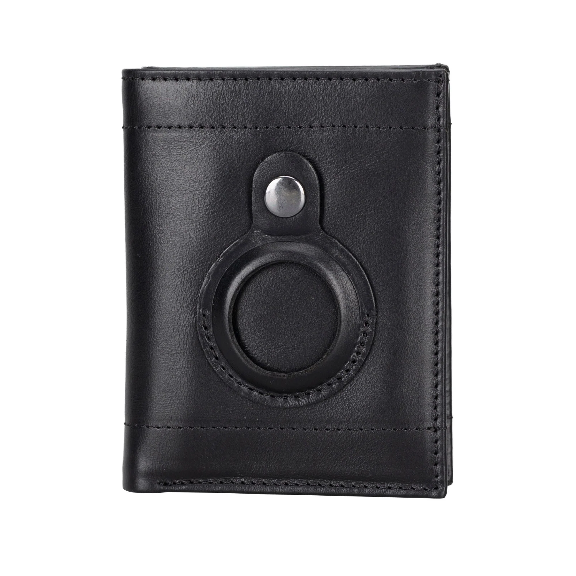 Glendo Apple AirTag Slot Leather Wallet, Handcrafted, Unisex - Image 17