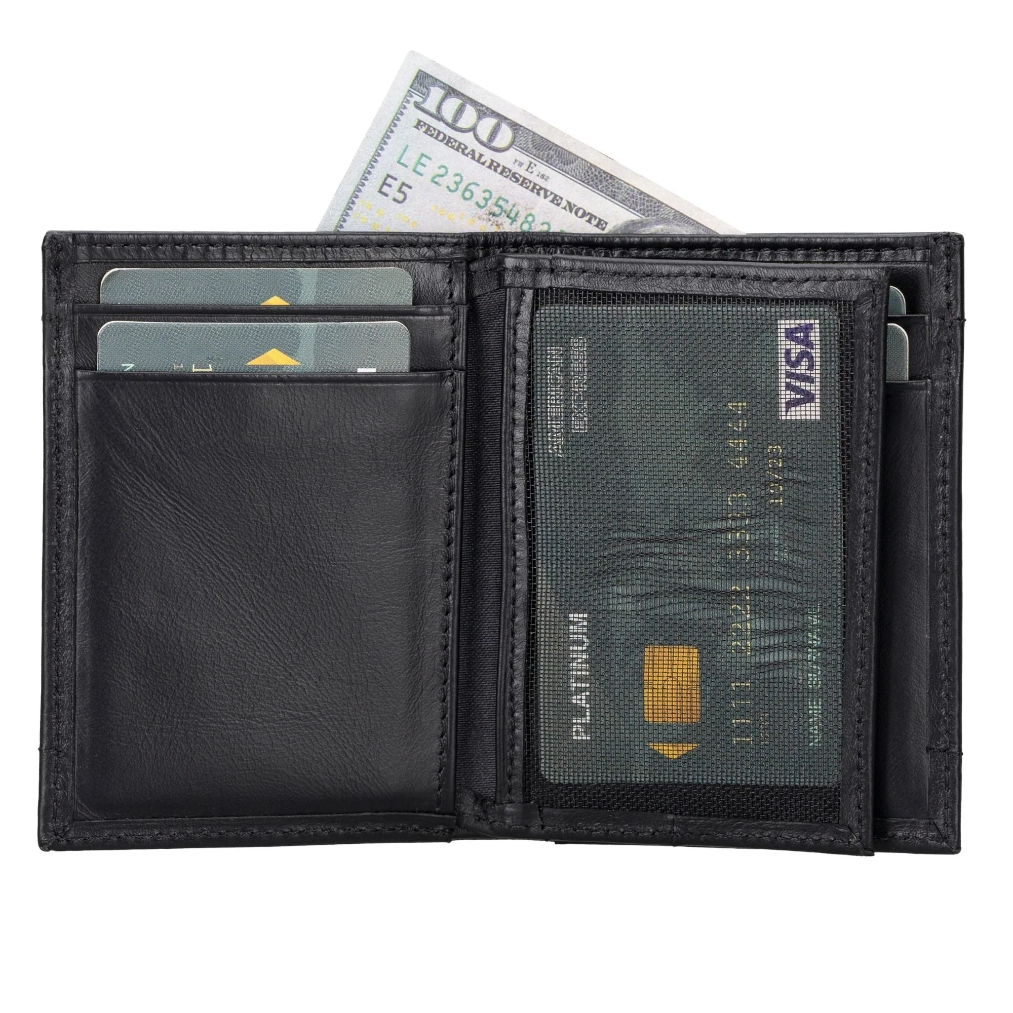 Glendo Apple AirTag Slot Leather Wallet, Handcrafted, Unisex - Image 18