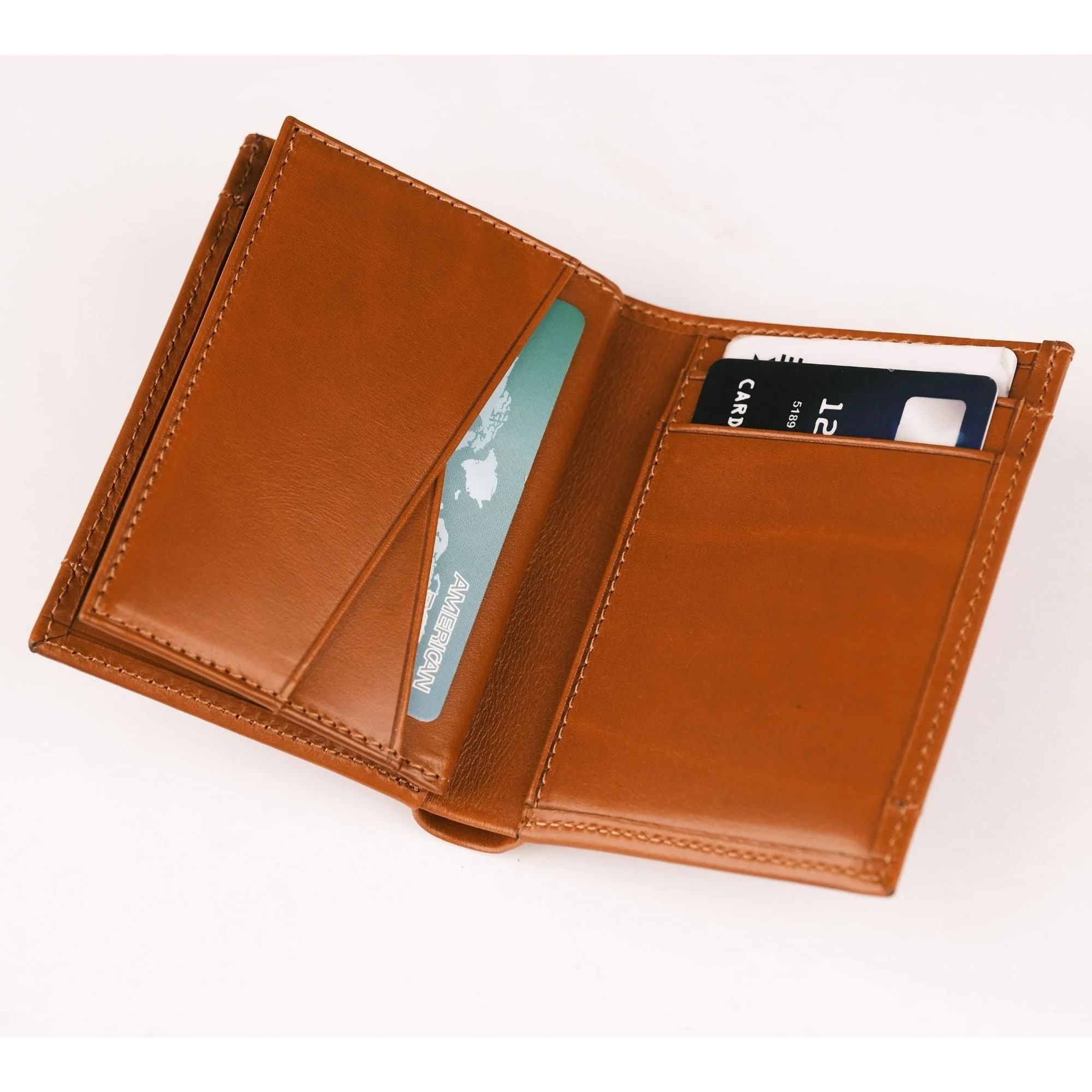 Glendo Apple AirTag Slot Leather Wallet, Handcrafted, Unisex - Image 3