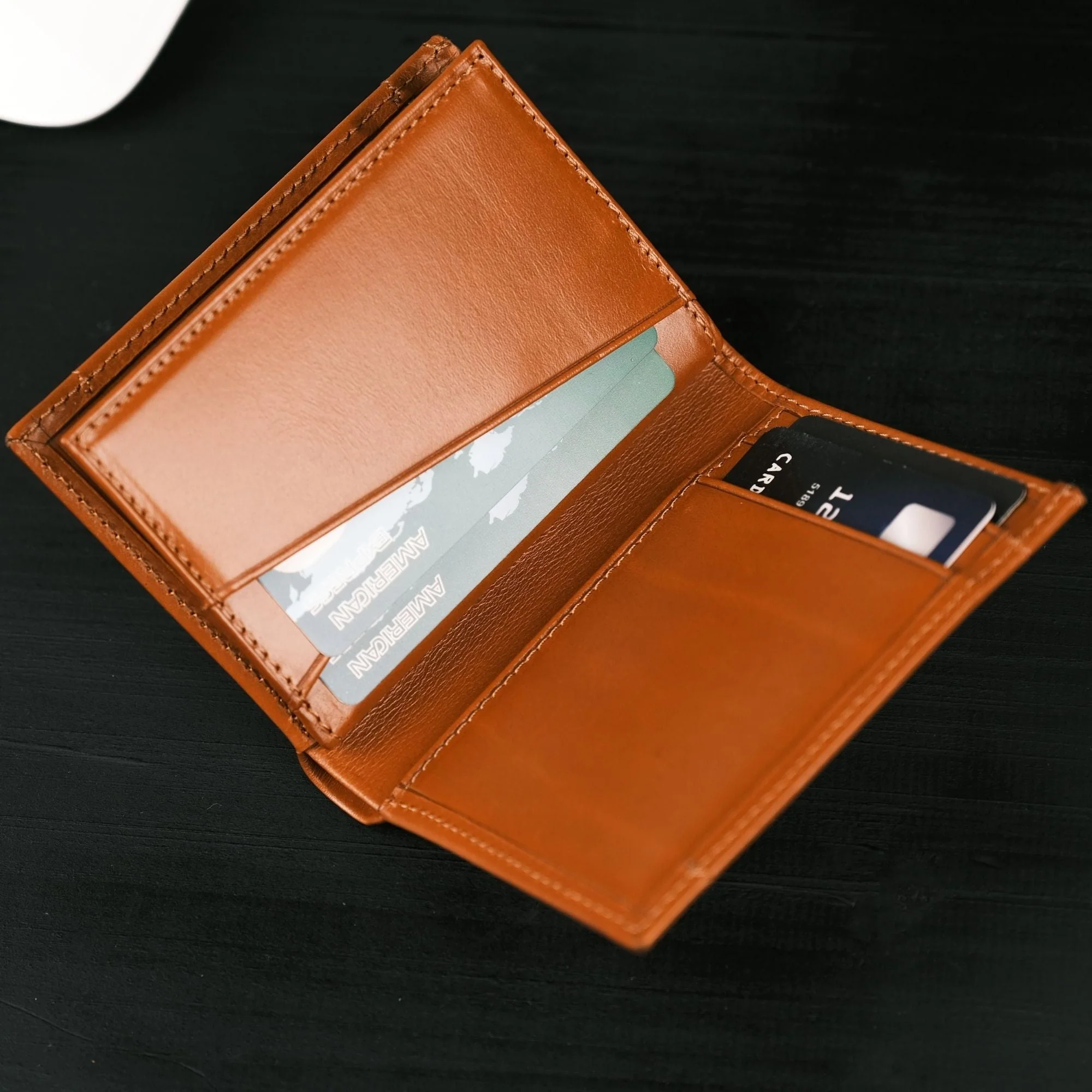 Glendo Apple AirTag Slot Leather Wallet, Handcrafted, Unisex - Image 9