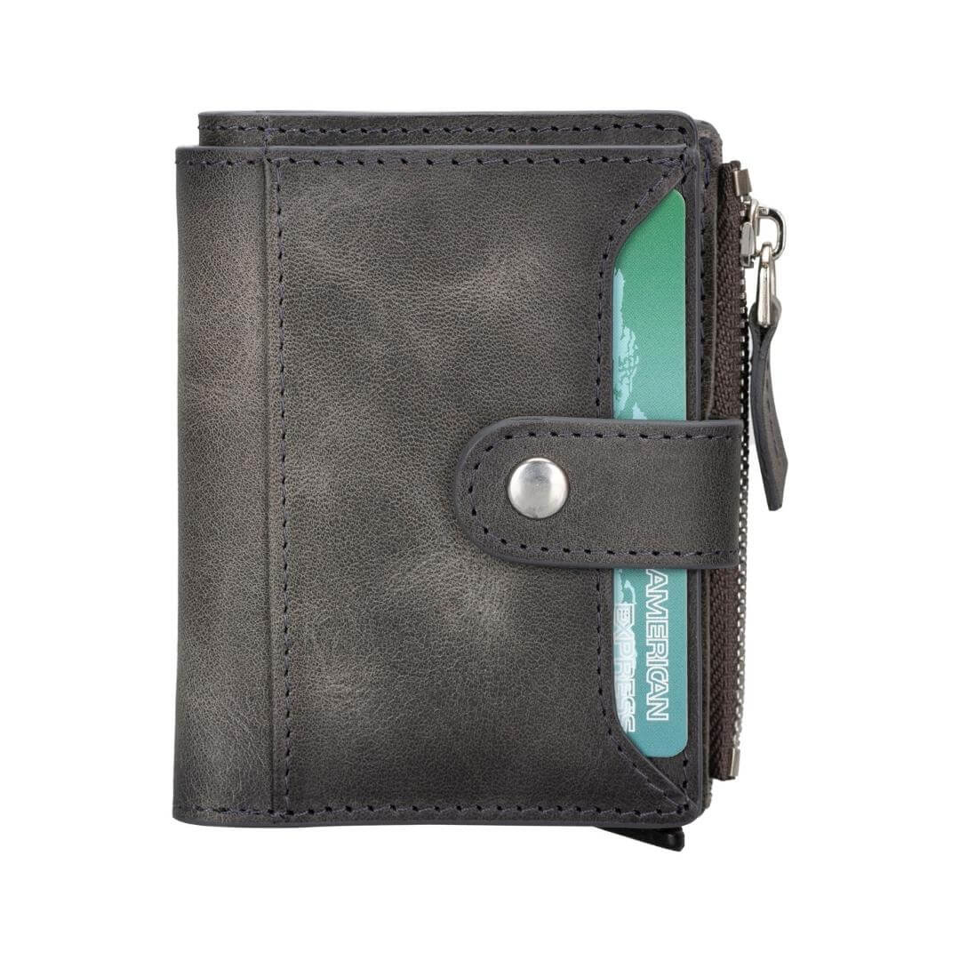Glenrock Genuine Cowhide Leather Pop Up Card Holder Wallet - Image 21
