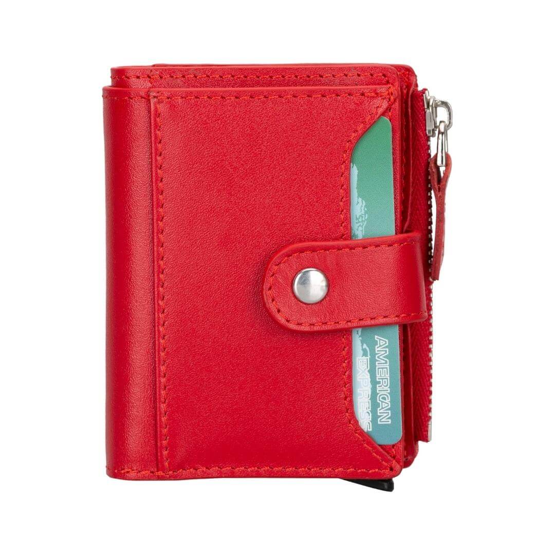 Glenrock Genuine Cowhide Leather Pop Up Card Holder Wallet - Image 27